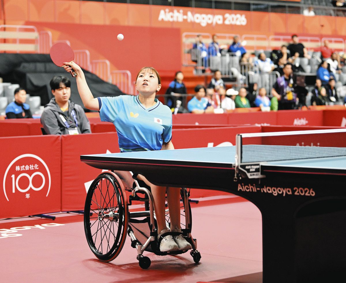 アジアパラ大会・卓球1次リーグ、車いす4、5で宮崎恵菜選手が決勝進出：中日新聞しずおかWeb