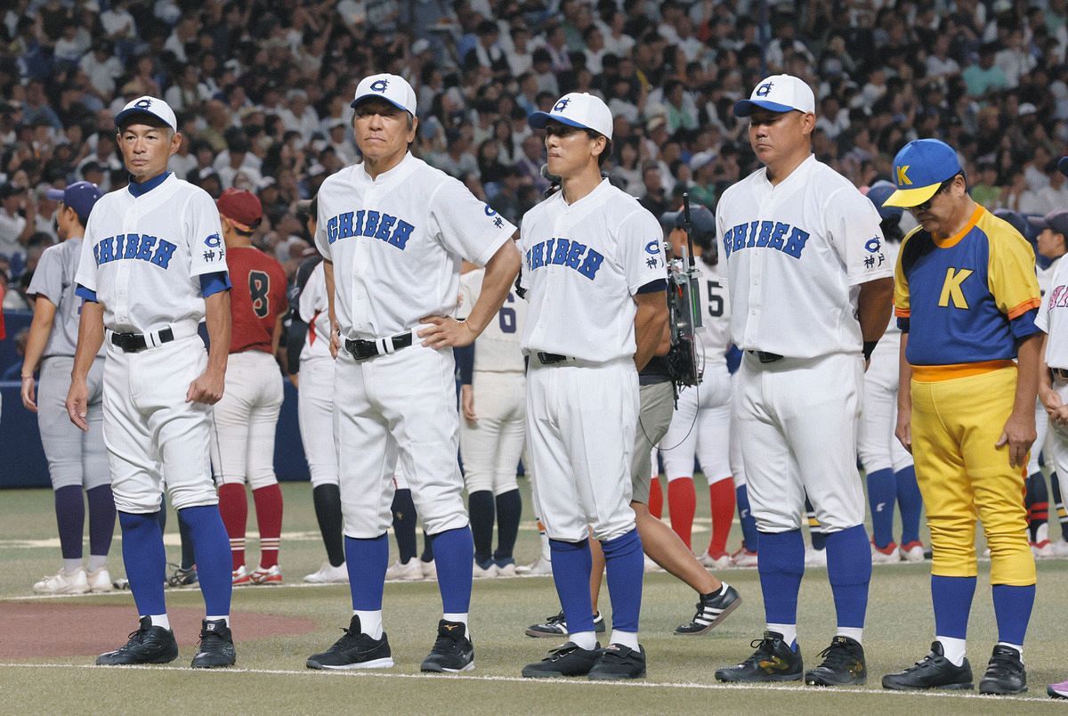 4番・センター」で先発出場の松井秀喜さん、1回2死一塁で回っ