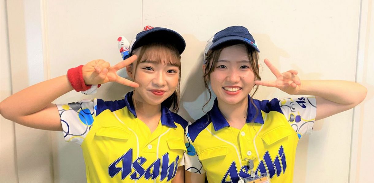 写真】愛工大名電出身の最強母校コンビ…みゆな＆まなかちゃん『売り子