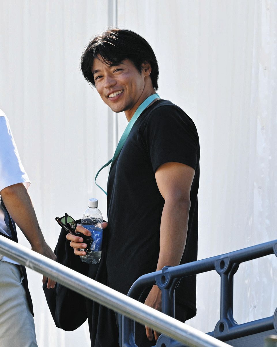 男子カヤックシングルを観戦する羽根田卓也