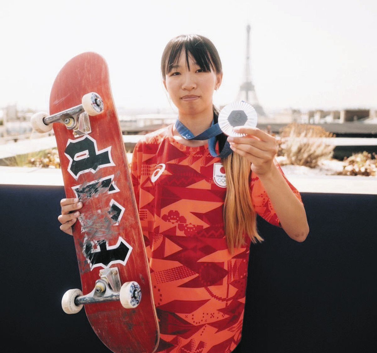 パリ五輪スケートボード銀メダリストの赤間凜音、16日の西武戦で