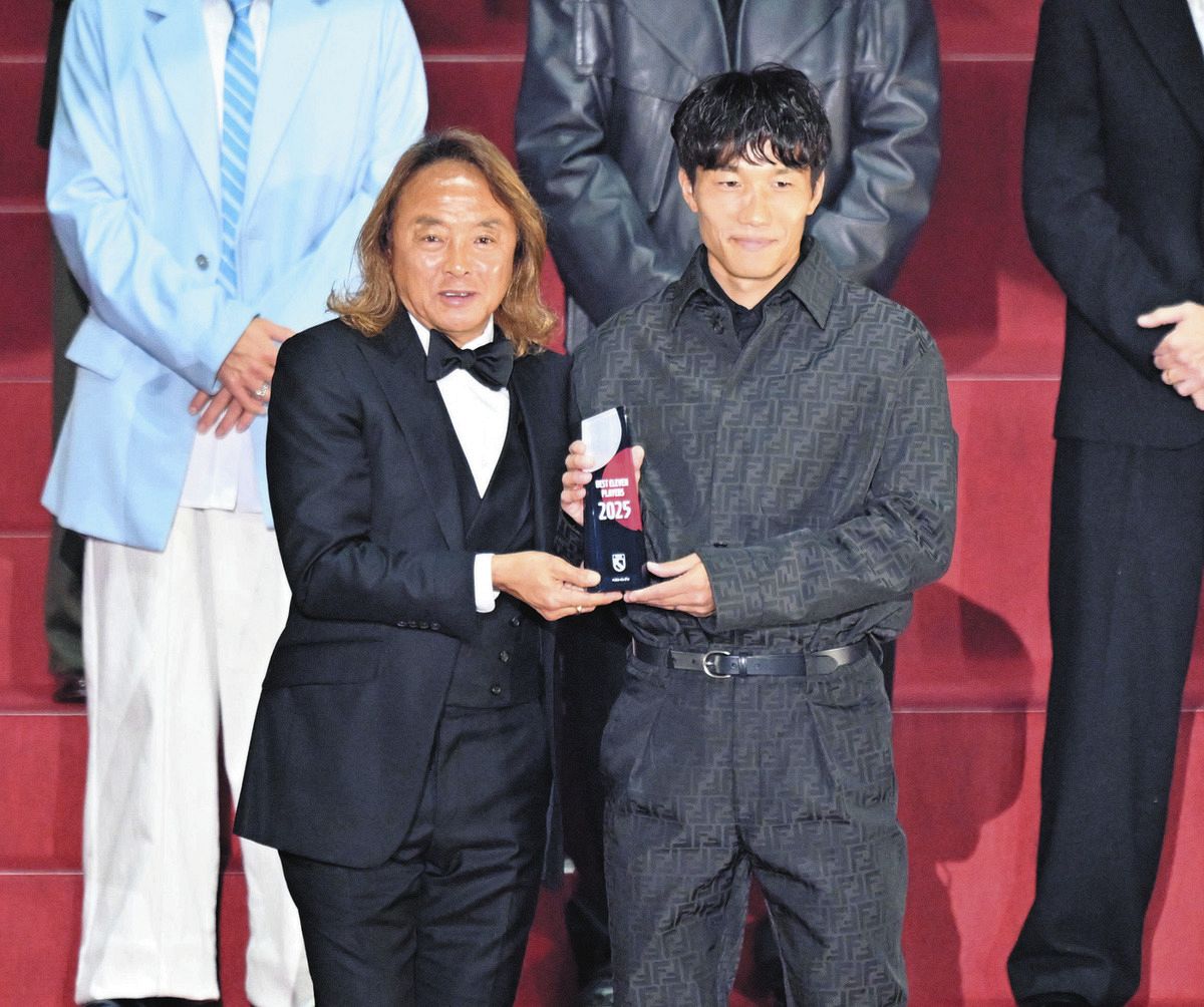 名古屋グランパス・稲垣祥、4年ぶり2度目のベストイレブン「個人的に