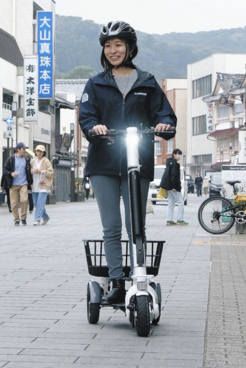 電動立ち乗り三輪車で伊勢巡ろう 「ストリーモ」が全国初のレンタル 
