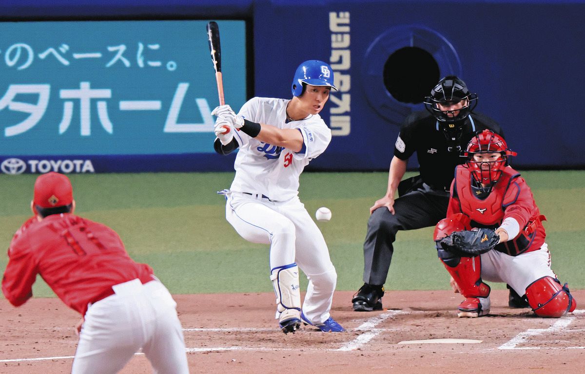 中日・上林誠知、2戦連続マルチ安打マーク「ヒットが続いている 中日・上林誠知、2戦連続マルチ安打マーク「ヒットが続いている