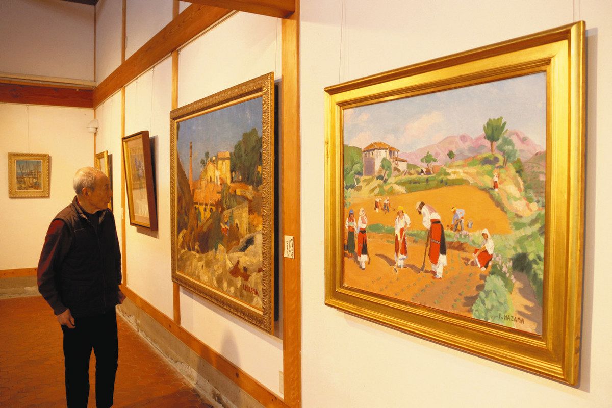 硲伊之助 色の調和感じて 加賀の美術館 展示替え 東京出品に