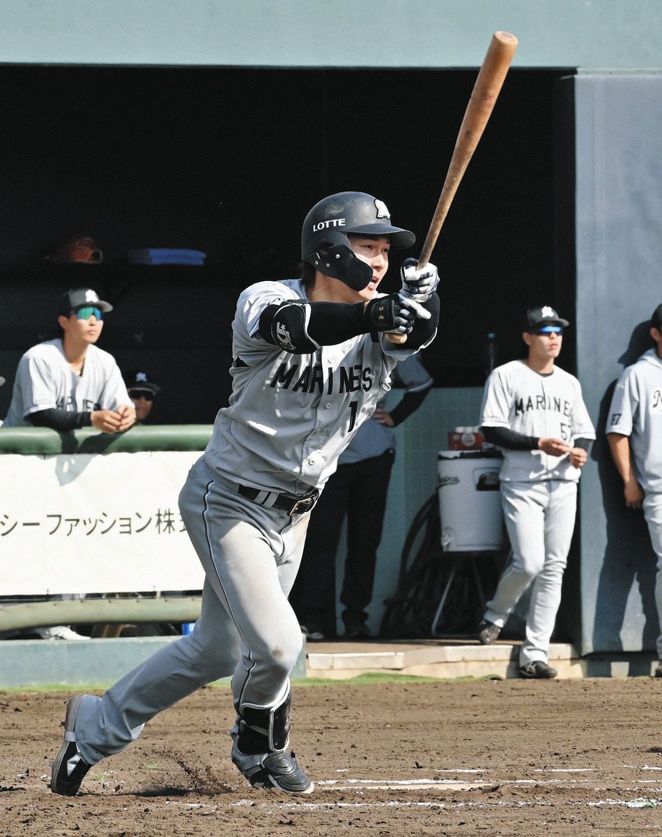 ロッテ・藤原恭大、今年の実戦初アーチ 「捻転で打てた。練習の成果が