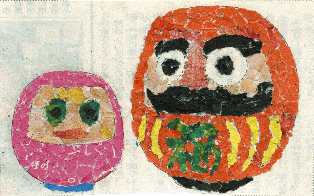 新聞ちぎり絵 ギャラリー＞ だるま特集：中日新聞しずおかWeb