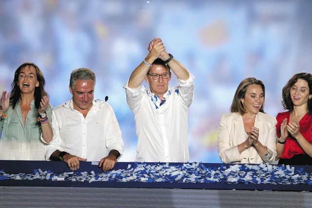 スペイン総選挙、中道右派が第1党に 過半数届かず連立交渉へ：中日新聞Web
