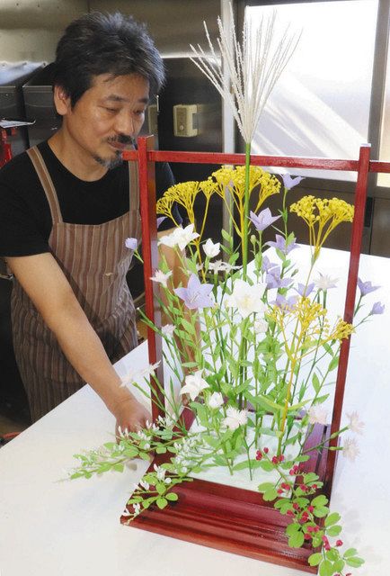 秋の七草を表現 工芸菓子作る 鶴来の和菓子店 北陸中日新聞web