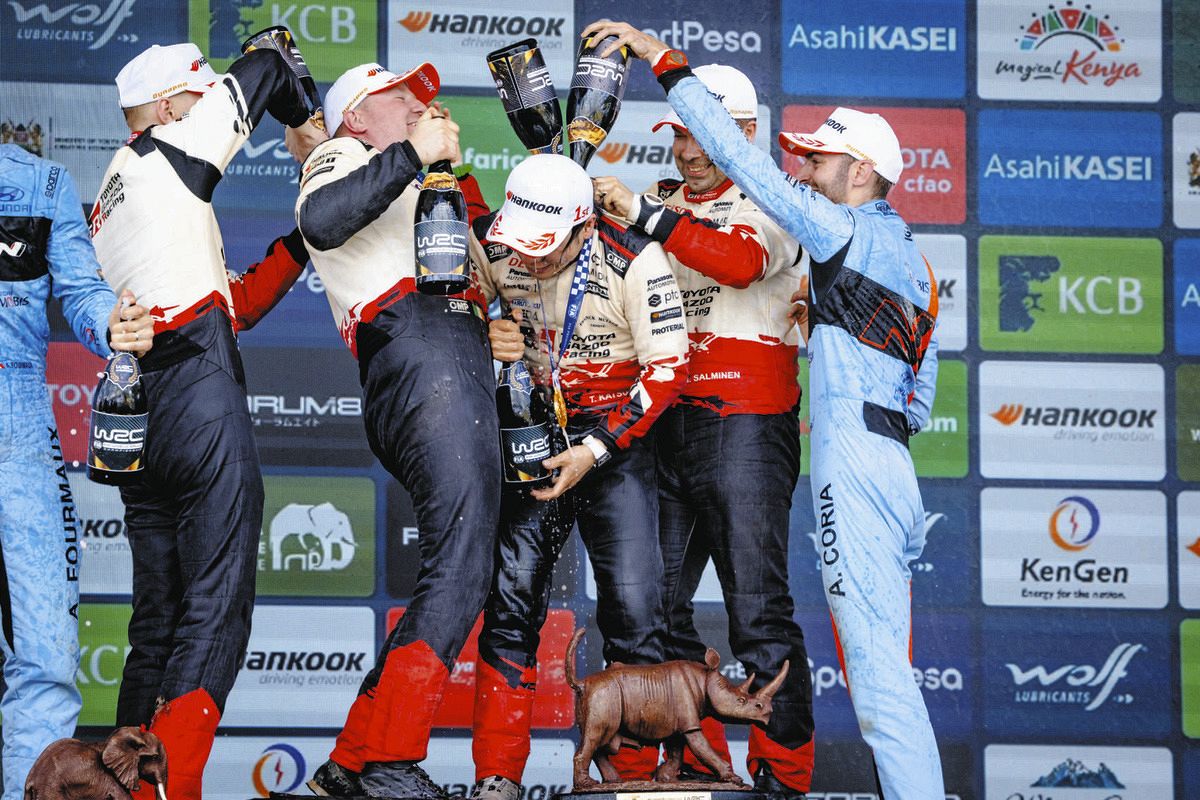 サファリラリーでWRC初優勝を飾った勝田貴元にモリゾウが祝福 「貴元