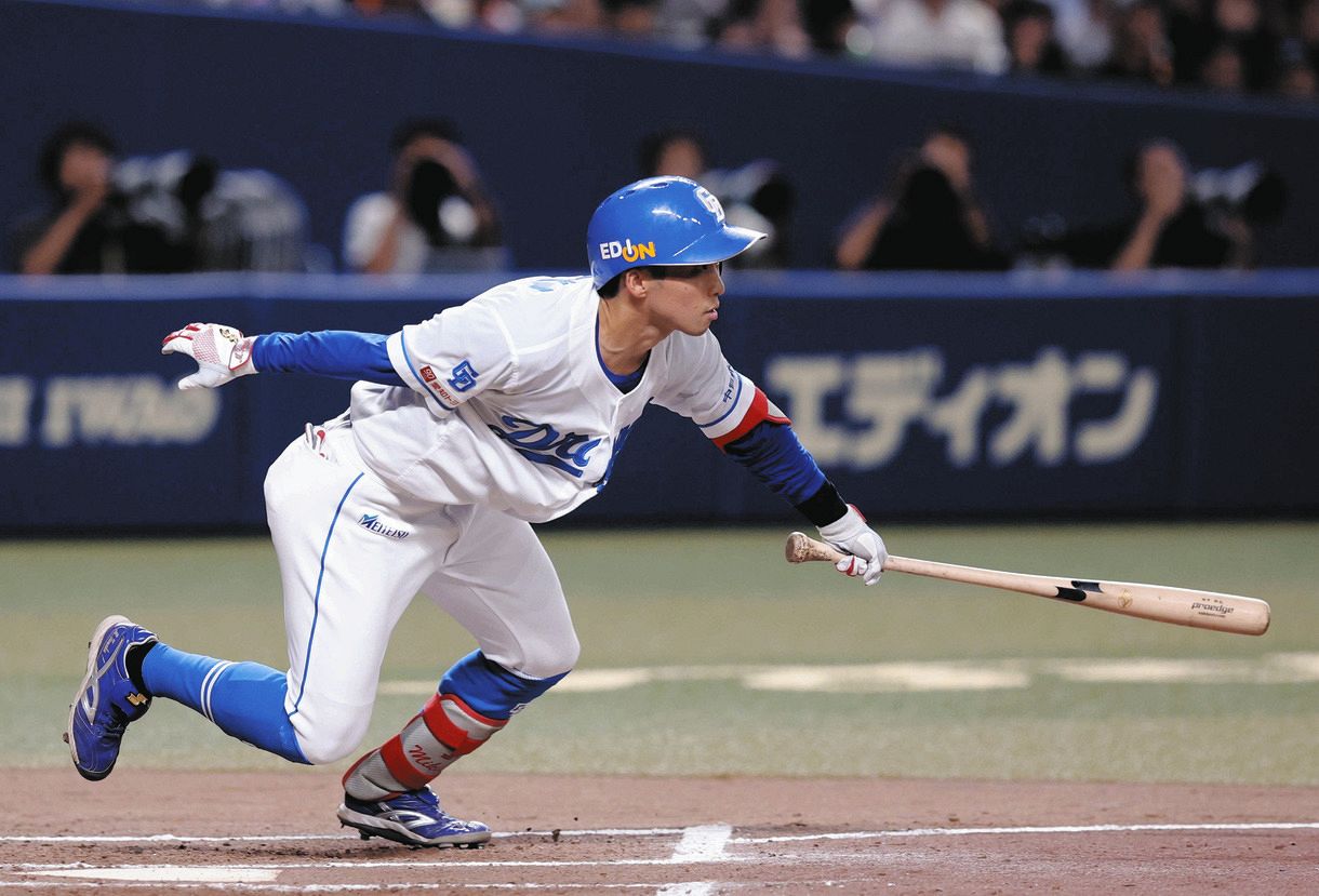 ◇田中幹也、同点タイムリー！ 好走塁！【実際の動画】：中日スポーツ