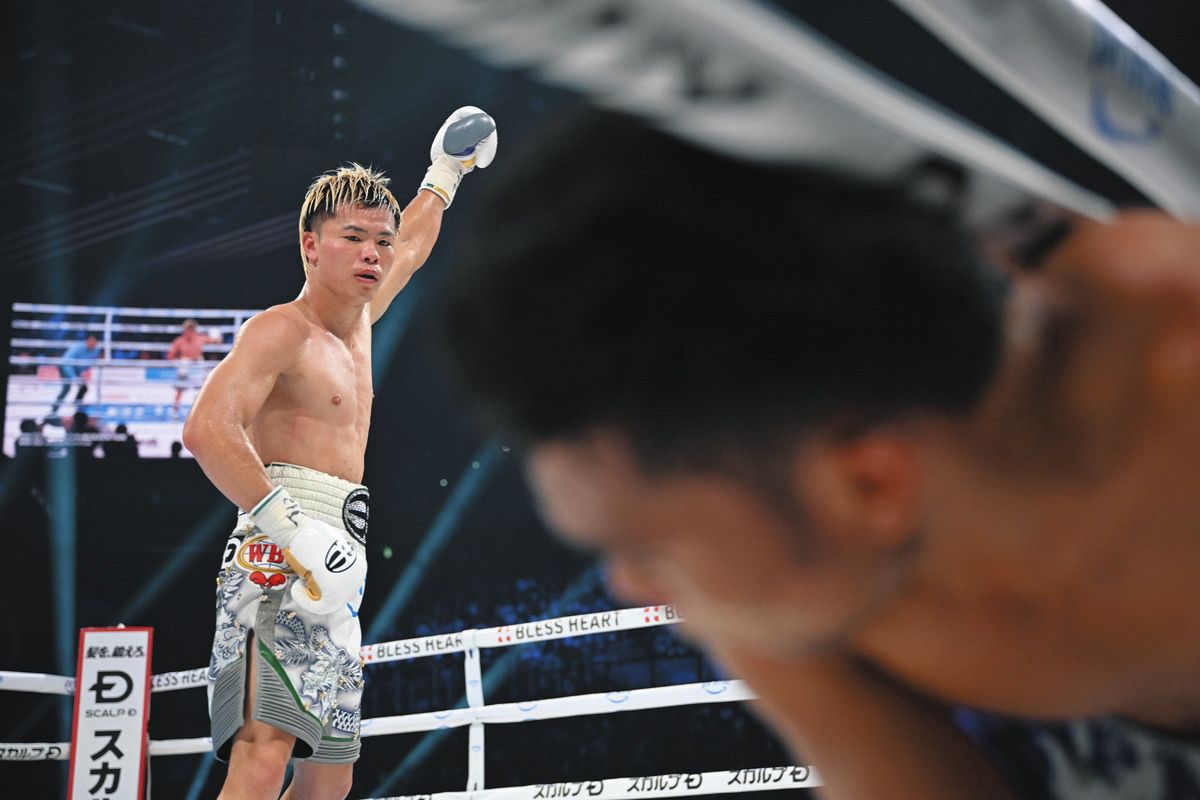 那須川天心、判定勝ちで『ボクシング初タイトル』9回にダウン奪う