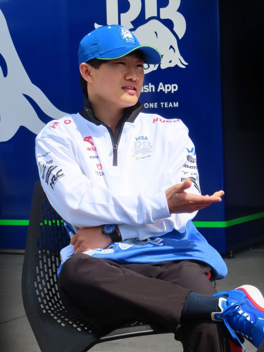 F1日本GP開幕前日】角田裕毅が鈴鹿入り 自身3度目の母国GPは