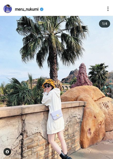 ◇めるる・生見愛瑠、ディズニーで白い美脚スラリ【写真】：中日