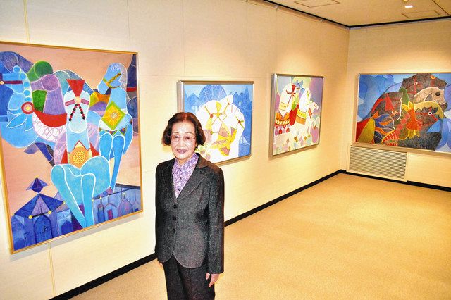油彩画で振り返る68年の創作 名古屋で春陽会員・池田さん記念展：中