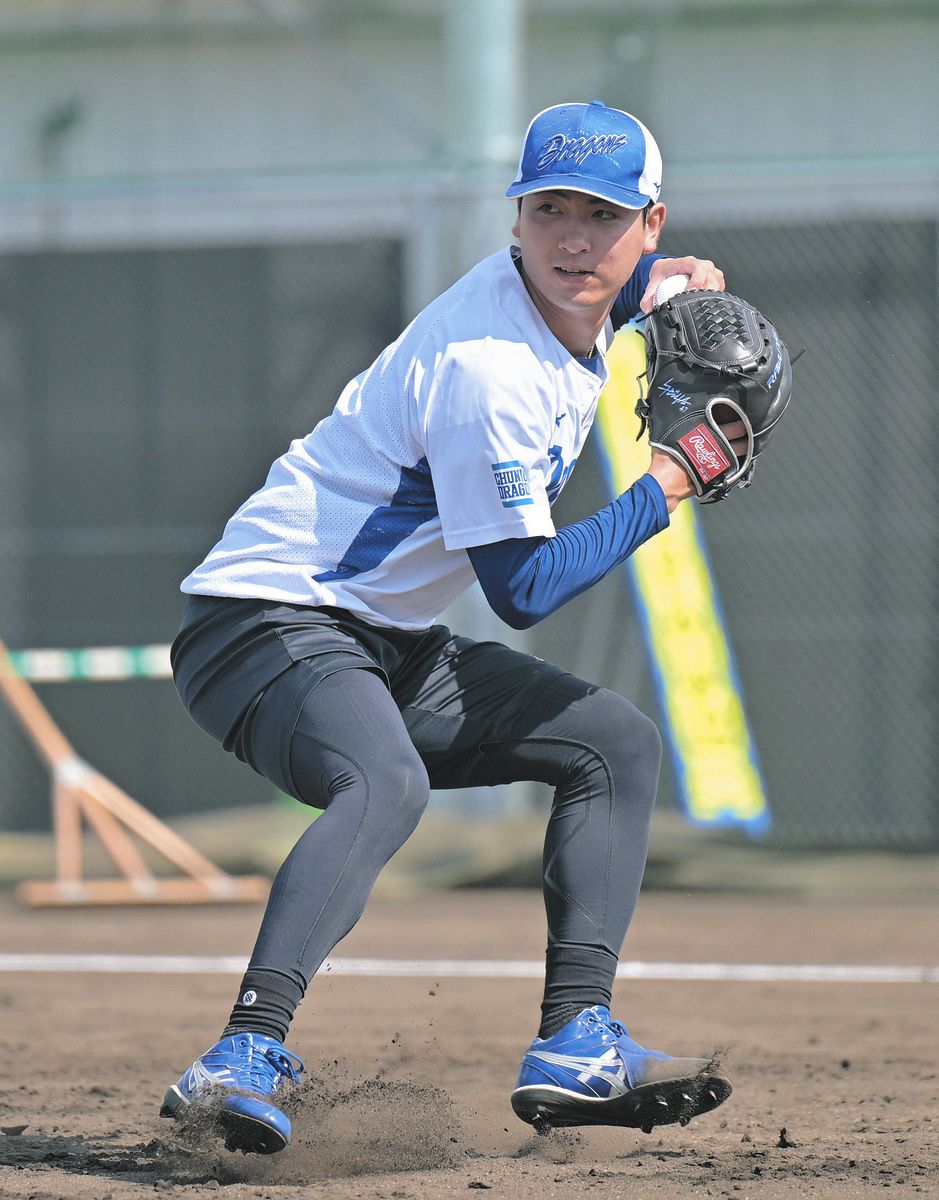 阪神戦に先発予定の中日・吉田聖弥、「とにかく低めに」CS控えた一部の