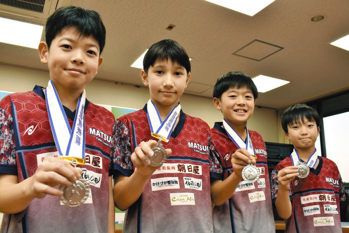 卓球「松生TTC」が全国準優勝 「来年こそは全国制覇」リベンジ誓う:中日新聞Web