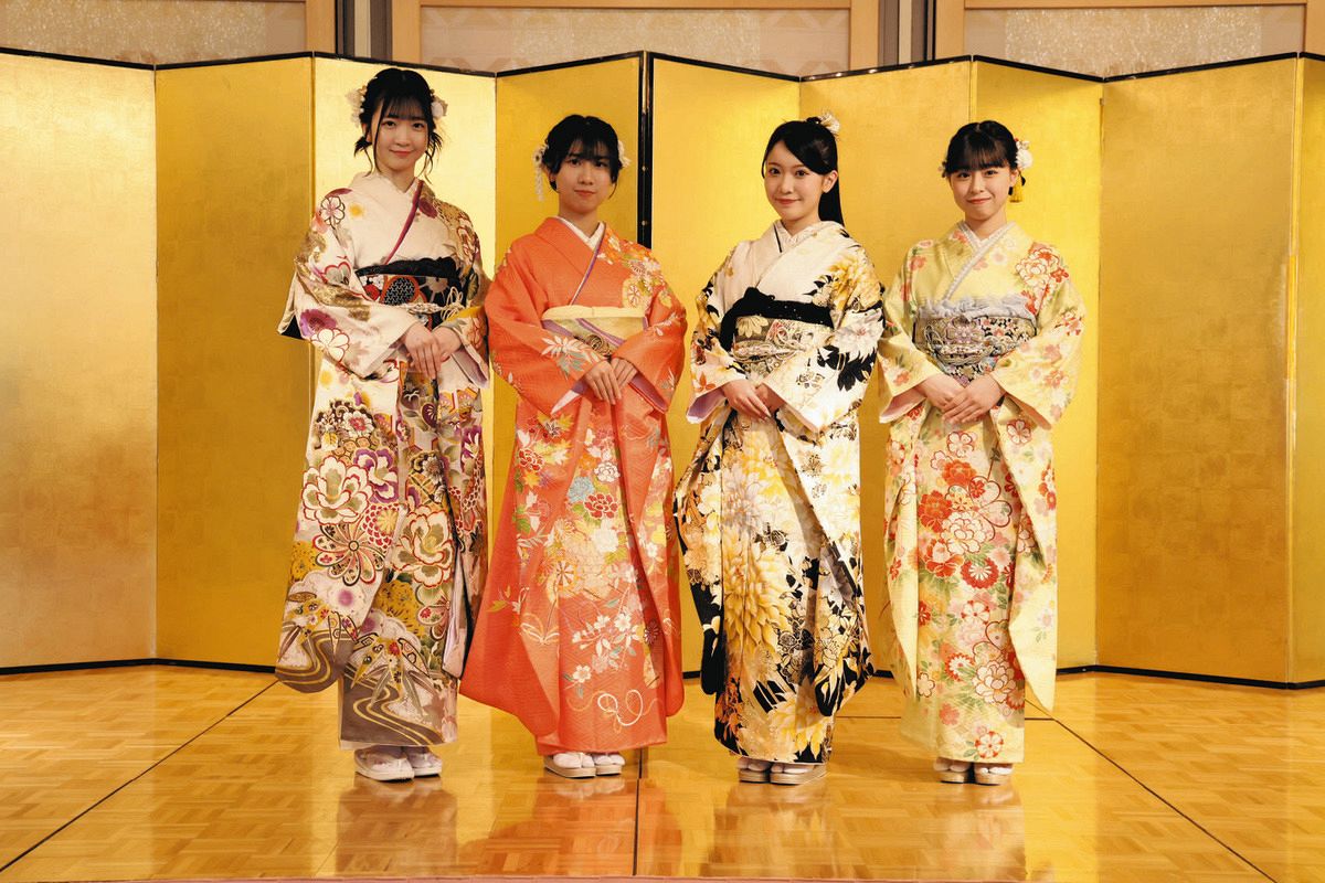 SKE48』、二十歳メンバーが振り袖姿で目標語る 澤田奏音、篠原京香、奥 