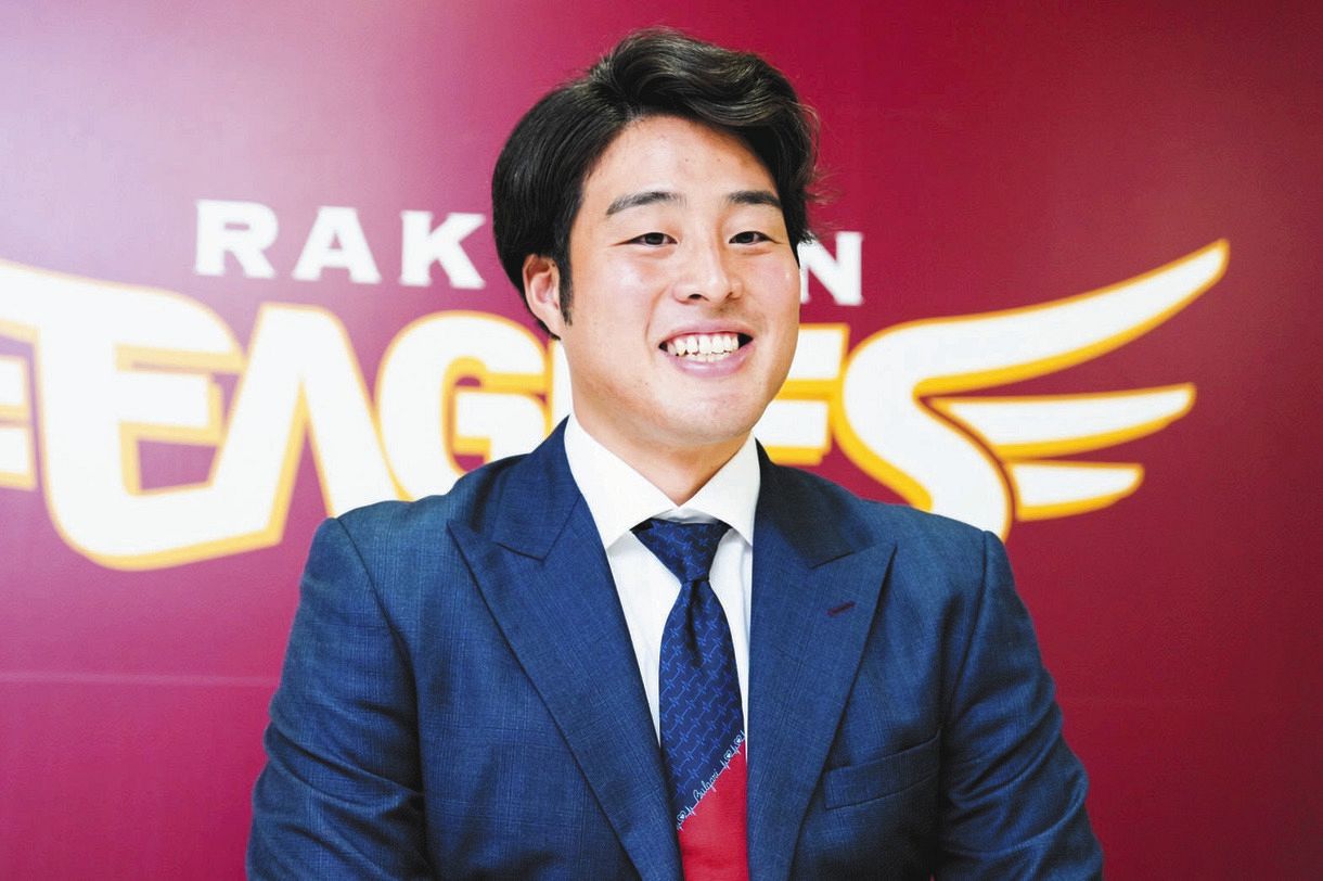 楽天】瀧中瞭太、1700万円アップの3000万円でサイン 10勝5敗と