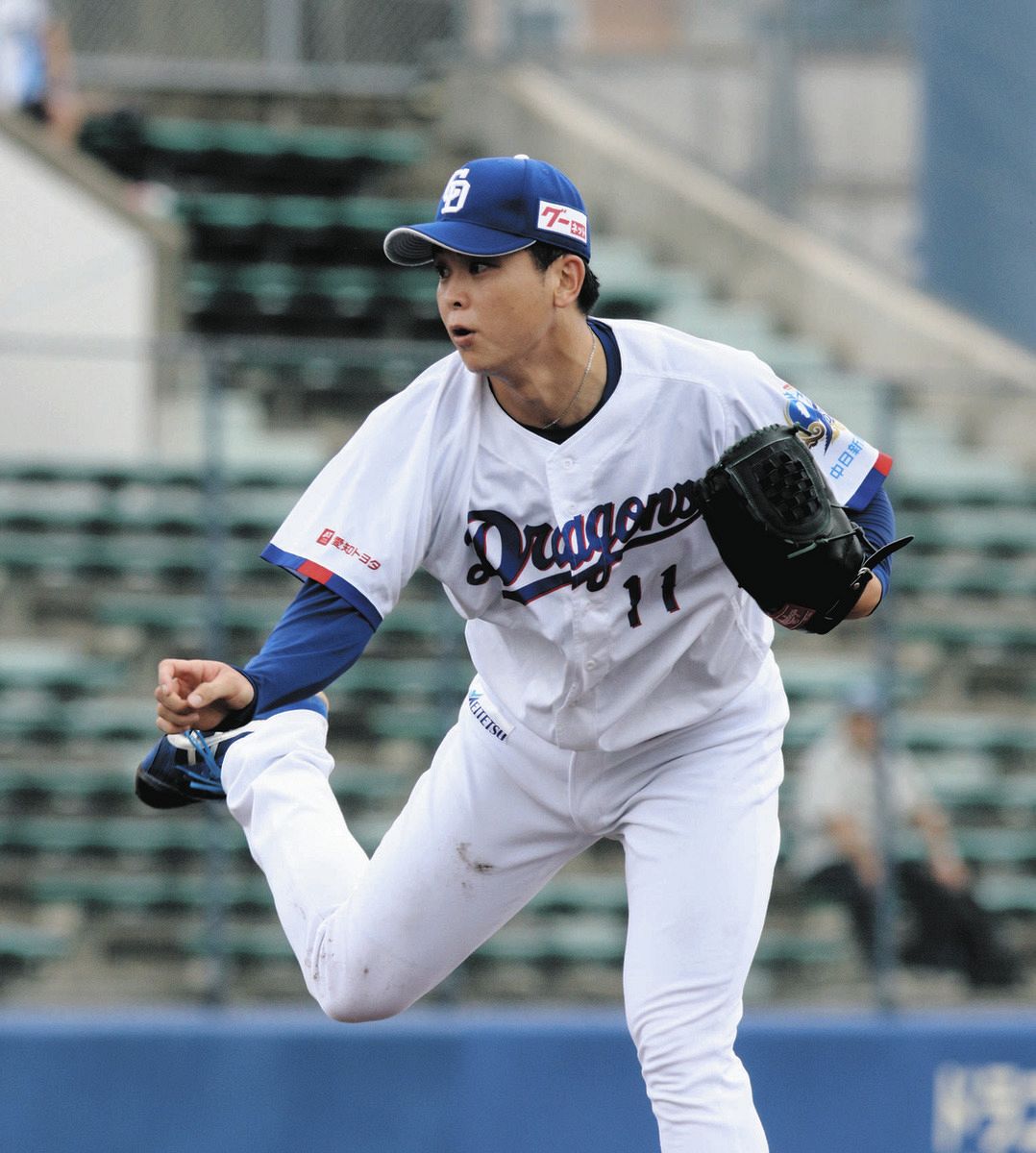 中日2軍】中西聖輝、8イニング4安打零封！ 最速152キロで9奪三振、7月