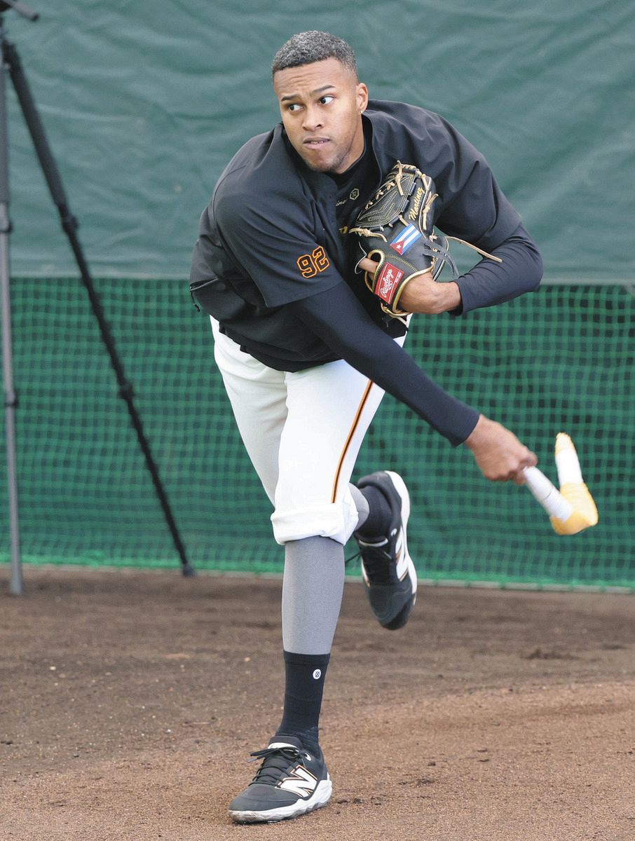 巨人のライデル・マルティネス、好天に恵まれたキャンプ最終日「きょう