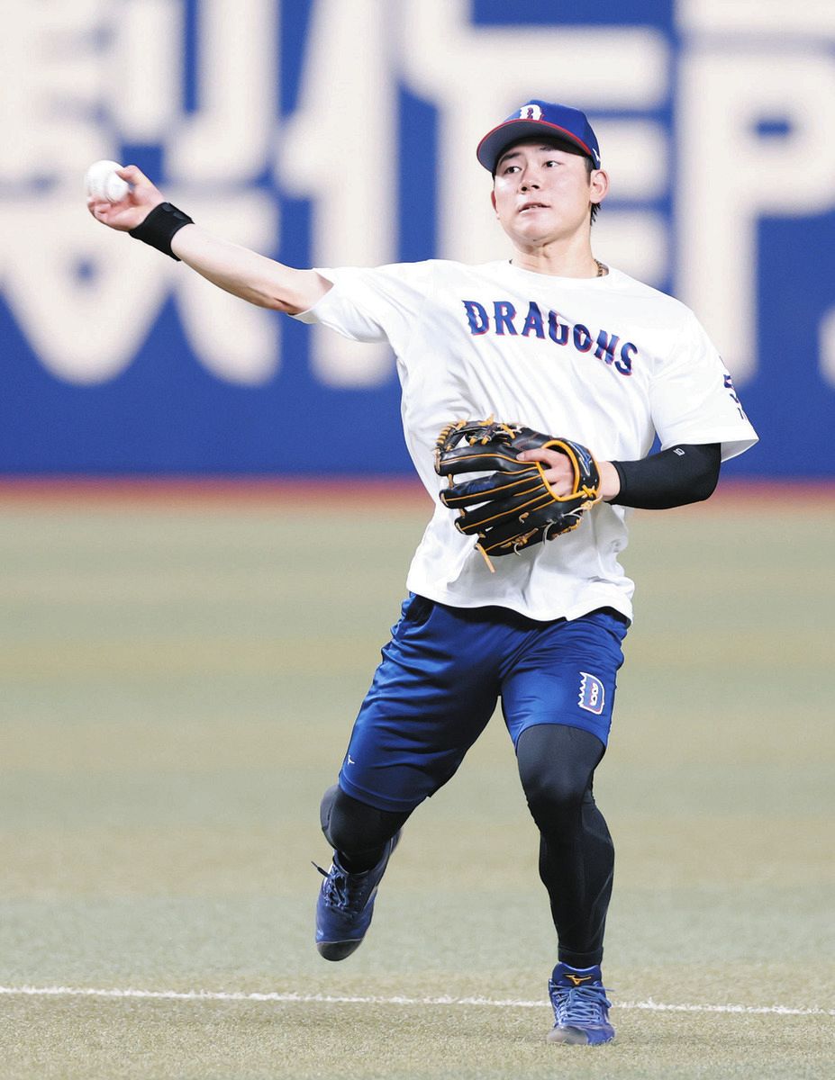 中日・村松開人、右手首痛め2戦連続欠場も「自分のプレーができると