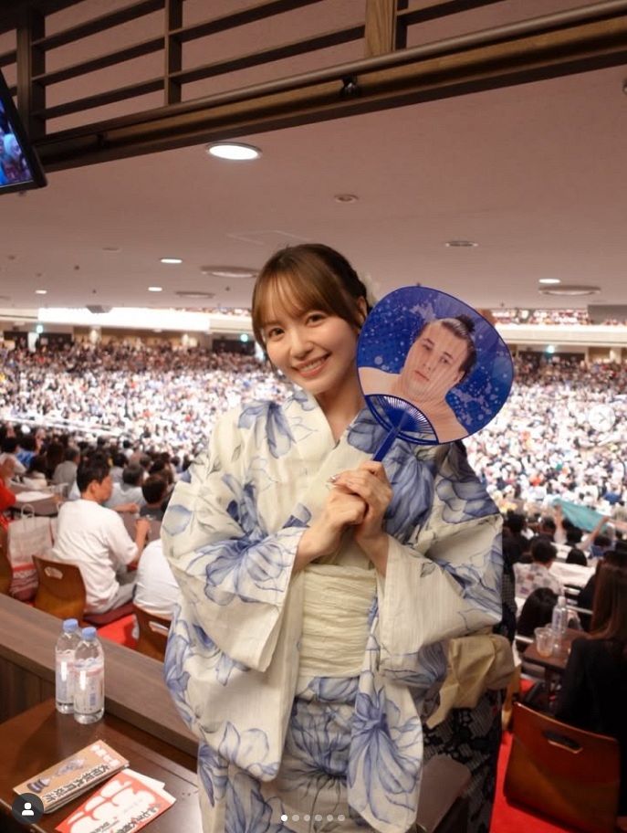 山根千佳、浴衣ショットで初優勝を飾った安青錦を祝福【実際の投稿】：中日スポーツ・東京中日スポーツ