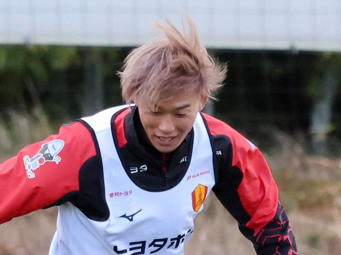 速報】グランパスMF森島司、右もも裏の肉離れと診断 8日練習中に負傷