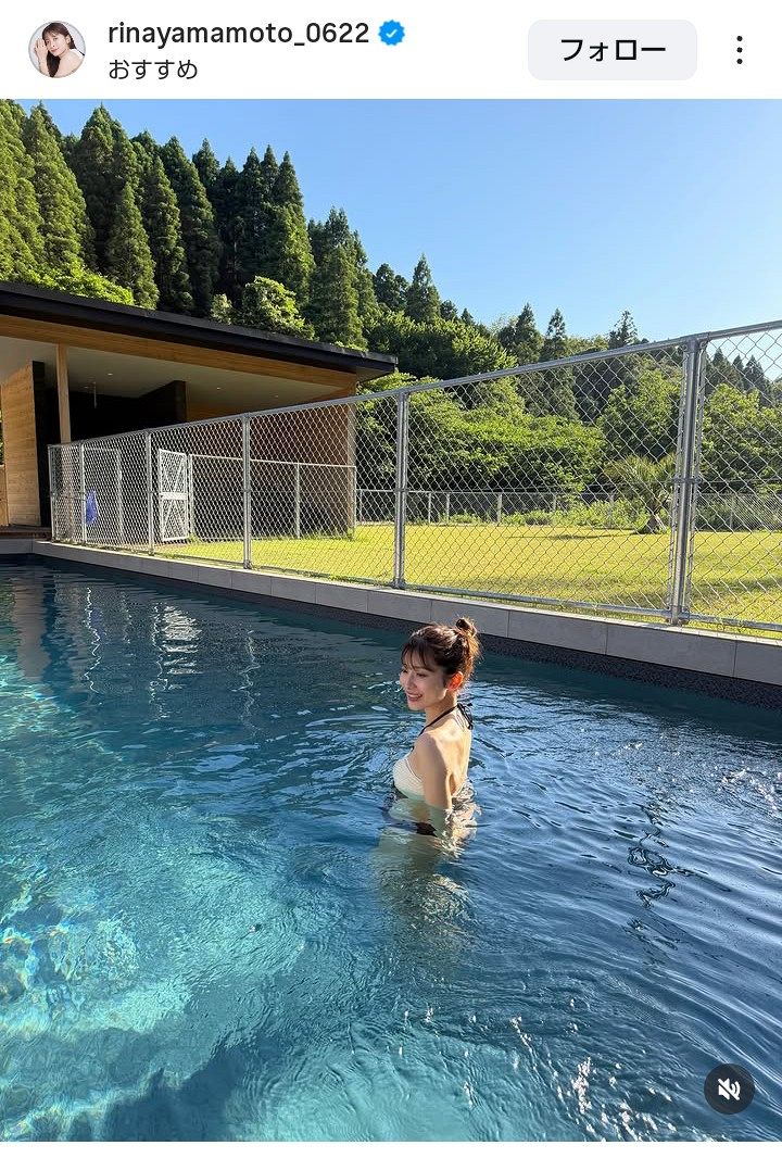 山本里菜アナのインスタグラムより