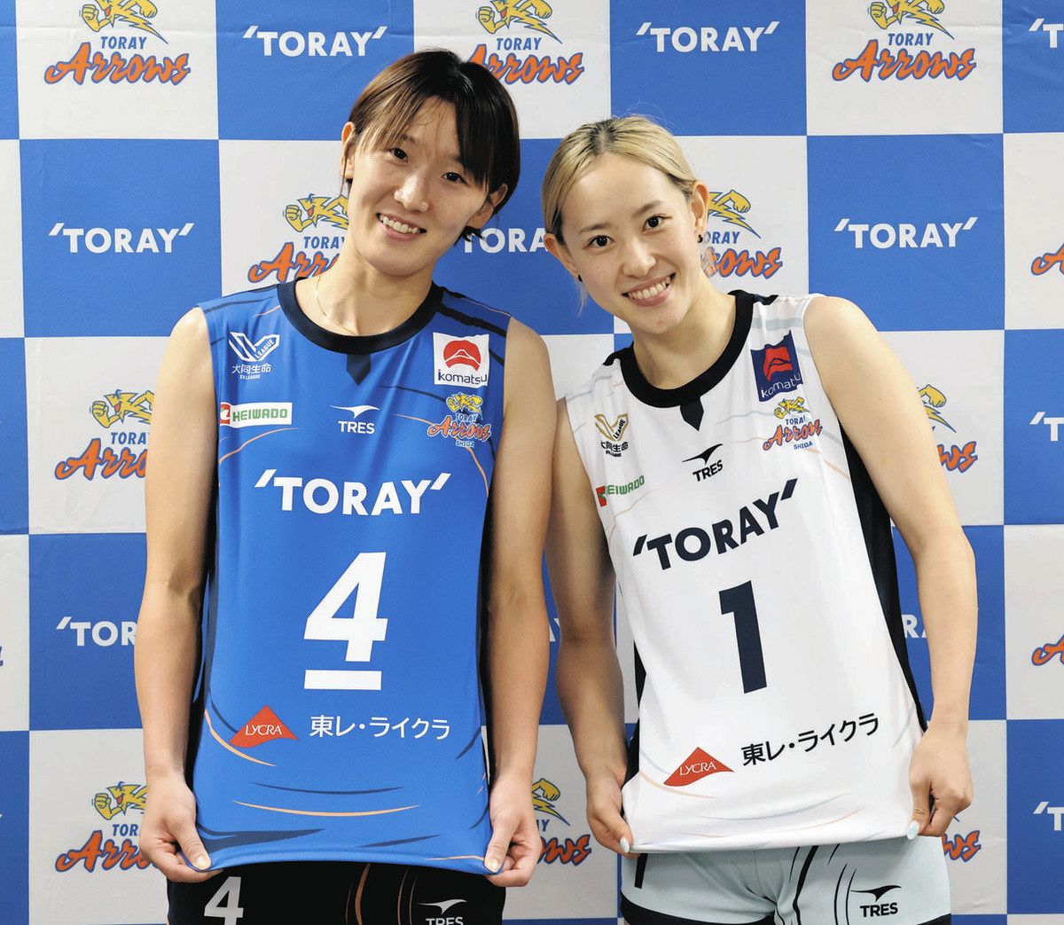 バレーボール・滋賀が新ユニホーム 「アローズ」つながりのアパレル