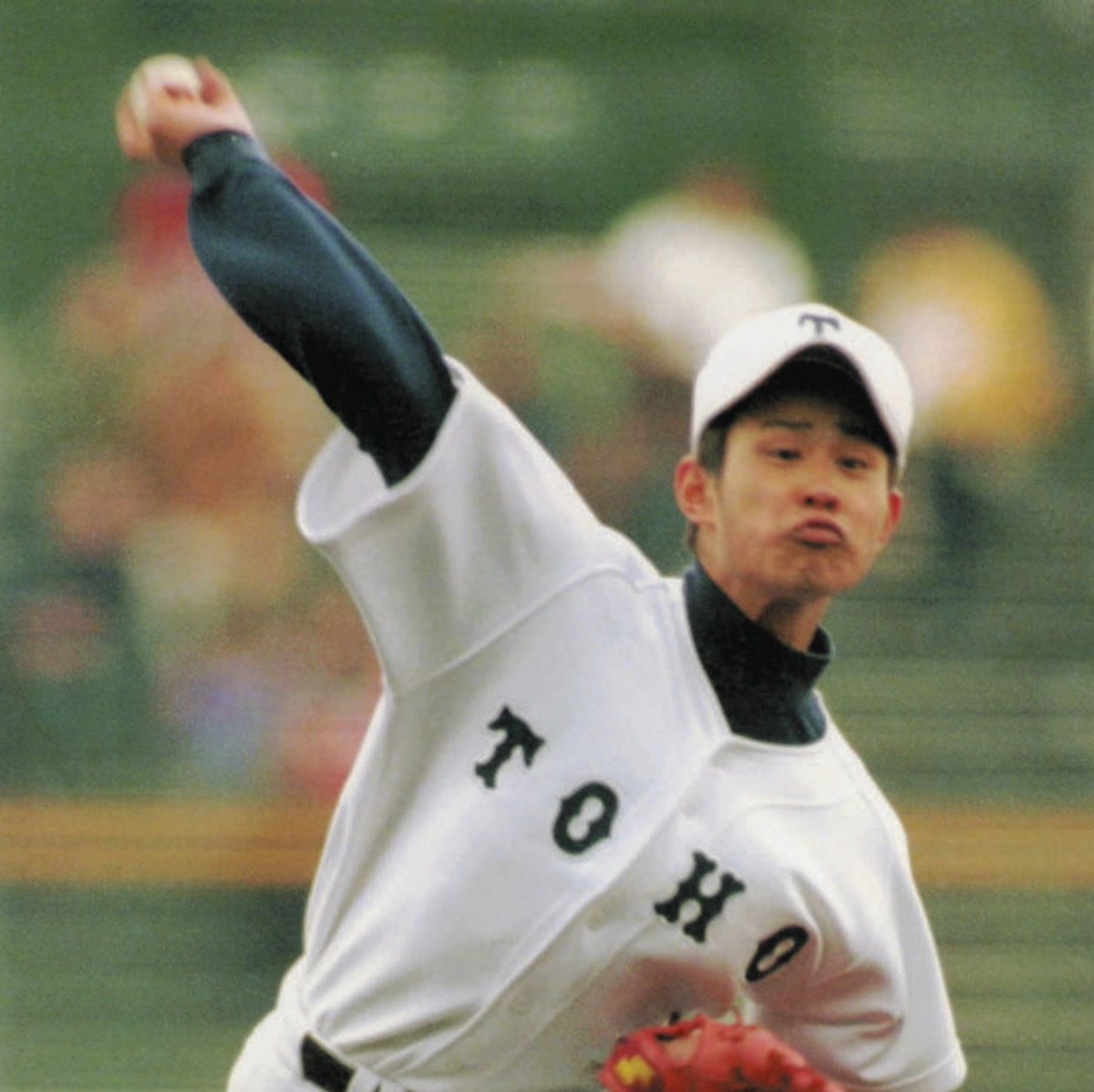 ◇東邦・朝倉健太、センバツでの雄姿【写真】：中日スポーツ