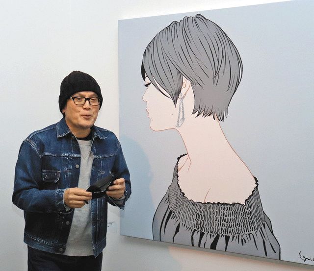 江口寿史さんが描く 彼女 長野市でイラスト展開幕 中日新聞web