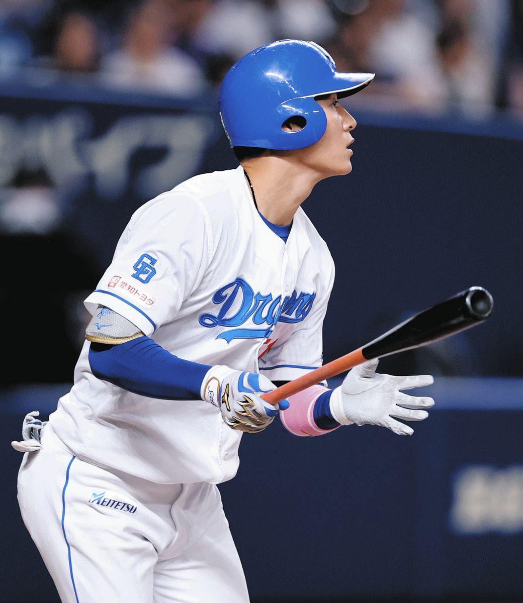 約2カ月ぶりにスタメン外れた中日・上林誠知、代打で快音「1本出て