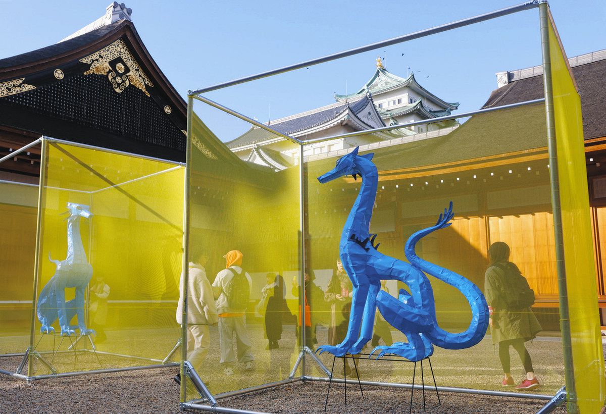 名古屋城を彩るアート 彫刻家ら4組の作品展示：中日新聞Web
