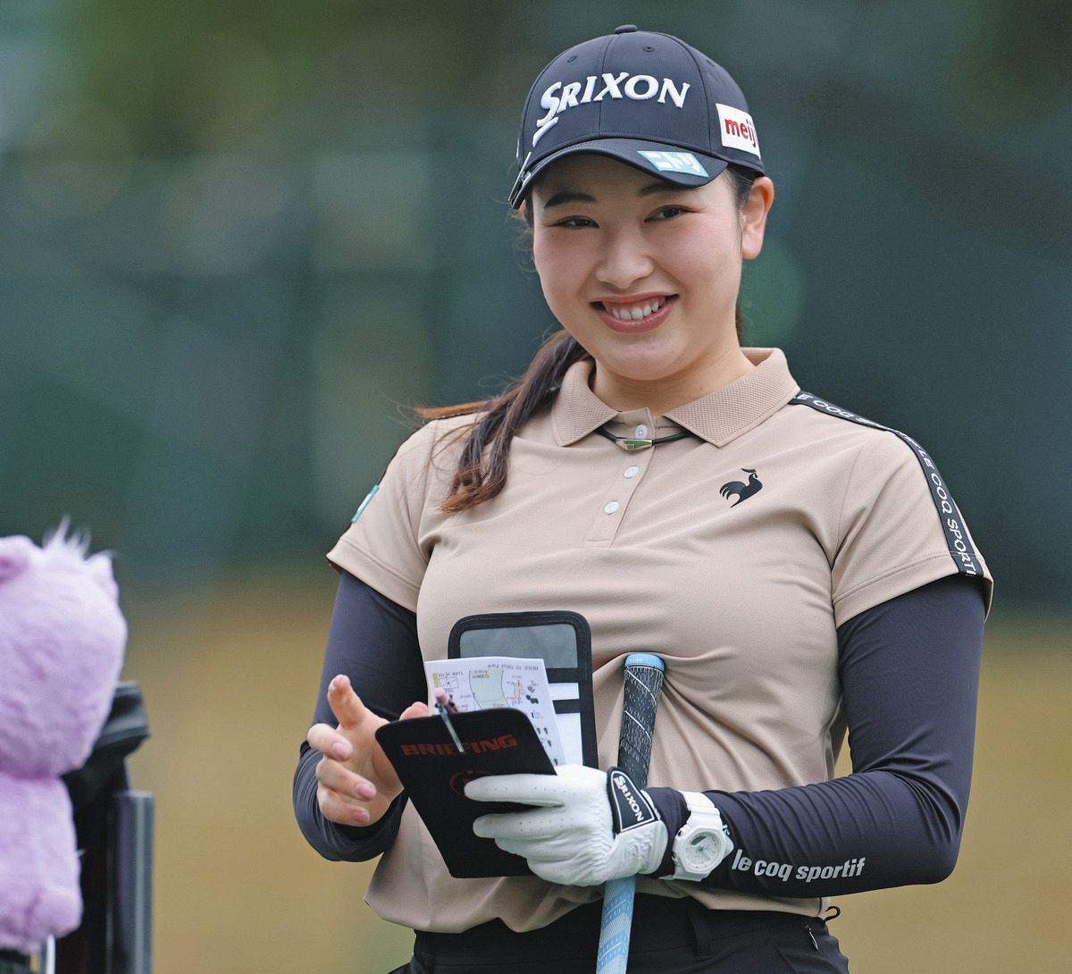 ◇女子ゴルフ 小祝さくら、稲見萌寧、吉田鈴…開幕戦前に笑顔で調整 