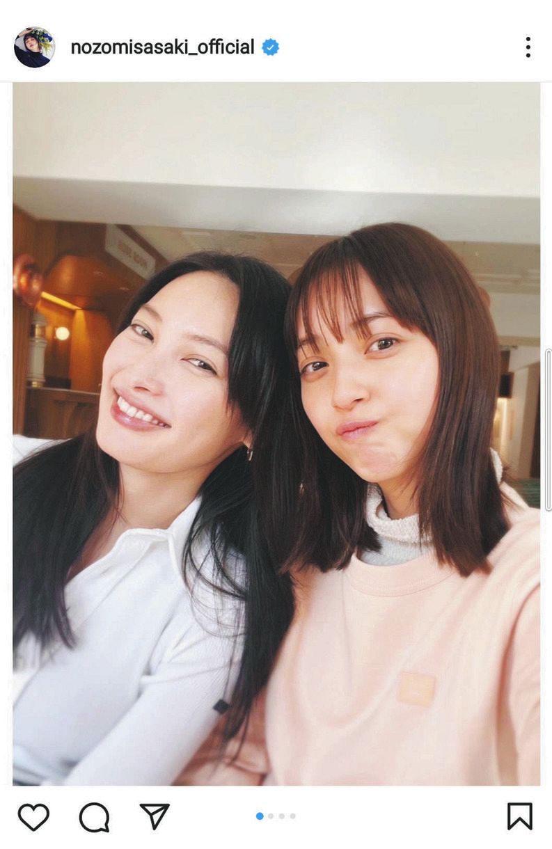 佐々木希のインスタグラムから