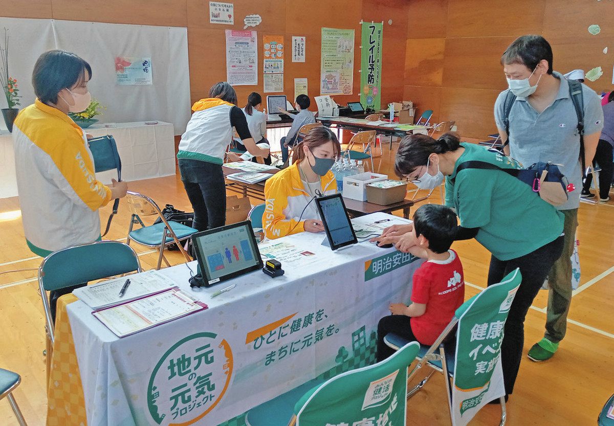 人が集まる道の駅イベントで測定会 健康の維持・増進 後押し 明治安田生命保険相互会社福井支社（福井市） ：日刊県民福井Web