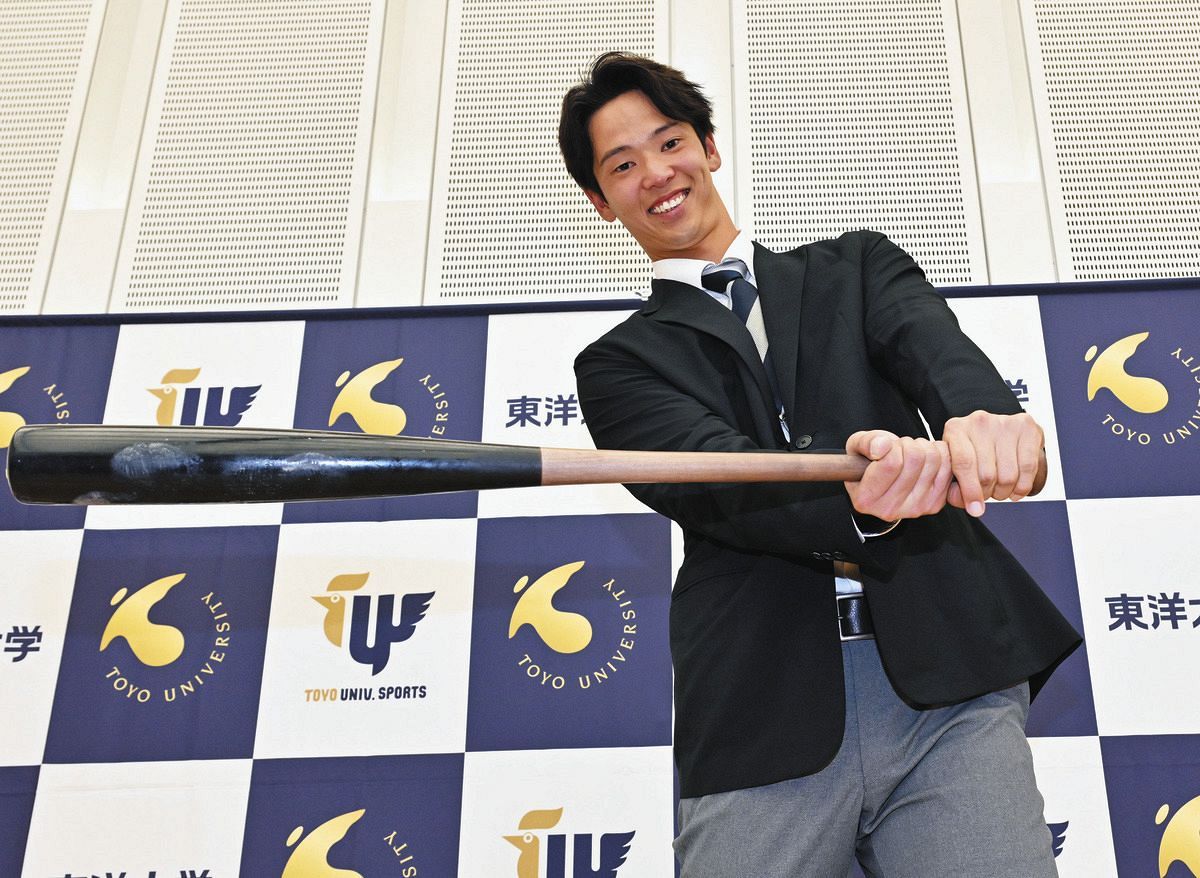 中日6位は右の大砲候補、東洋大の花田旭…大阪桐蔭高時代は甲子園の