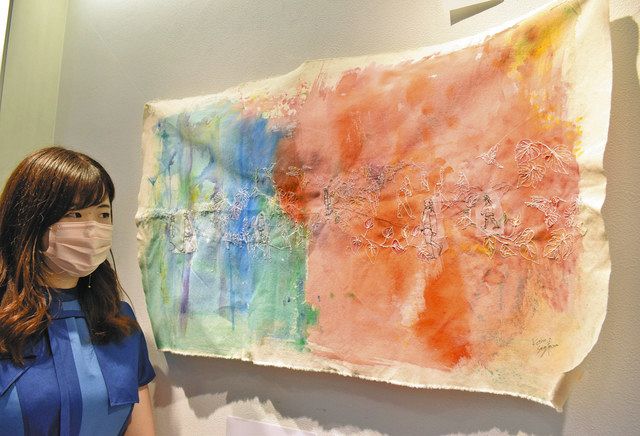 刺しゅうで 一筆書き 中区出身 瀬川さんが個展 中日新聞しずおかweb