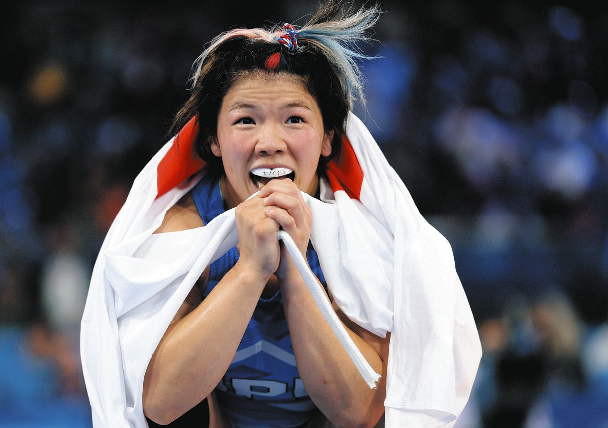 鏡優翔、レスリング日本女子最重量級で初の金メダル！ 「カワイイ