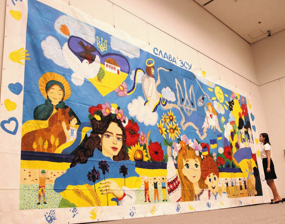 羽ばたく未来」アクリル画 絵画 （2023年5月 – 人生の2NDステージを 