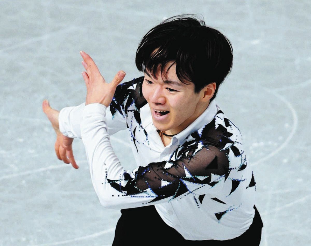 鍵山優真、SP自己ベスト更新し首位発進 それでも「100％のできでは