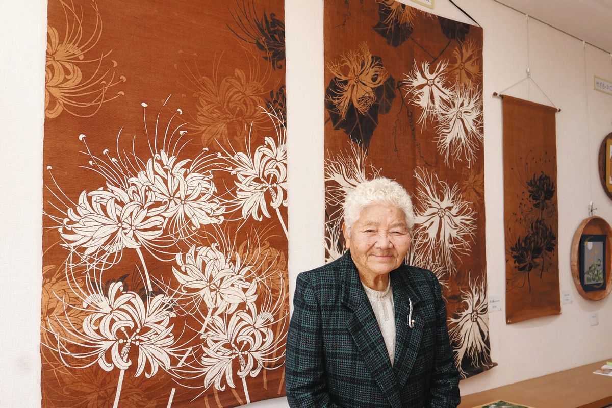 定年後に学んだ柿渋染めの世界 元教員・林さんがかつて勤務の一宮で初