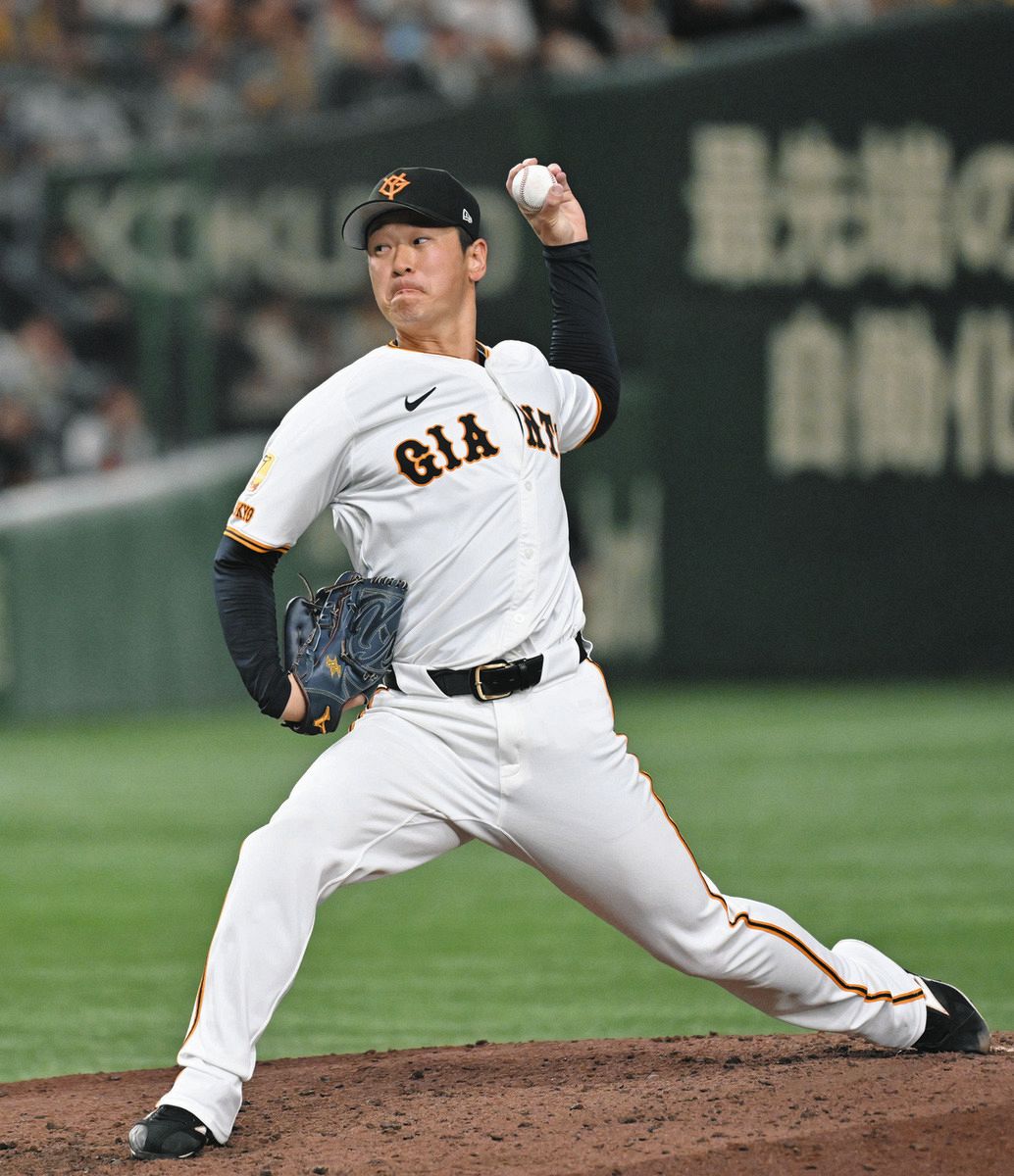 巨人・中川皓太、阪神上位打線を3人でピシャリ メジャー初勝利の菅野