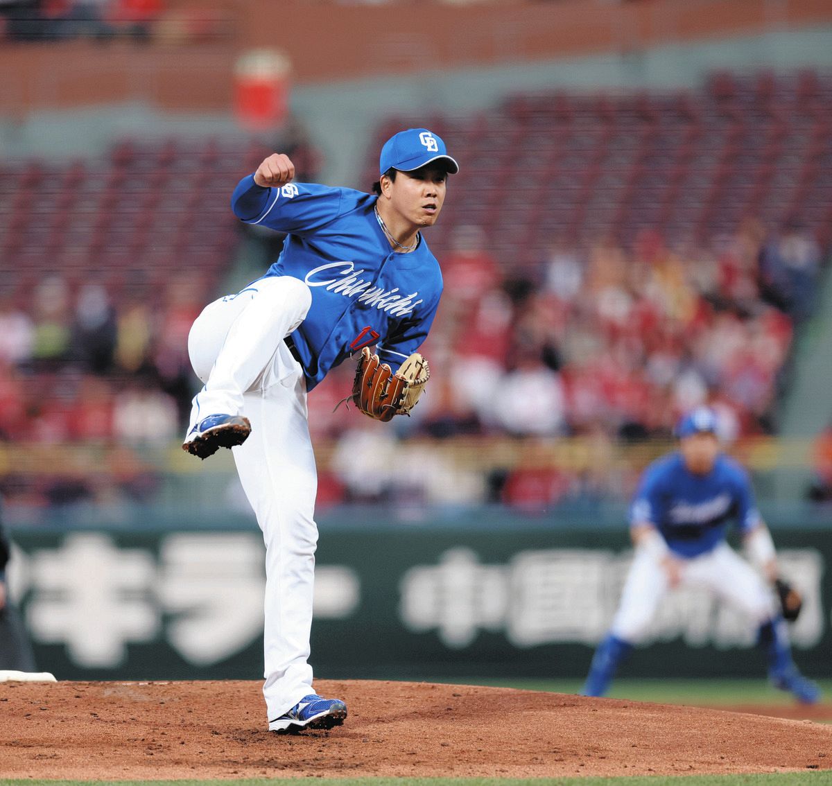 中日・柳裕也が7イニング無失点で降板、今季初勝利を救援陣に託す これ