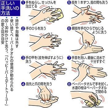 手洗い ３０秒かけて念入りに 中日新聞しずおかweb