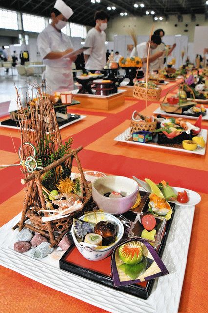 素材別　一品料理大全　（日本調理師連合会） 料理コンクールで東海の調理師が腕を競う 名古屋で3年ぶりに開催：中