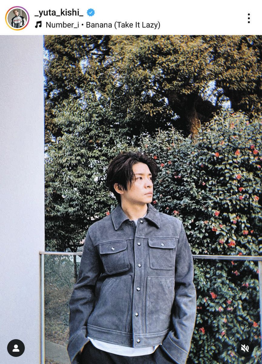 Number_i 岸優太　カラーT 公式写真 Number_i岸優太、Instagram＆Xのアイコン同時に変更 「爆イケだ
