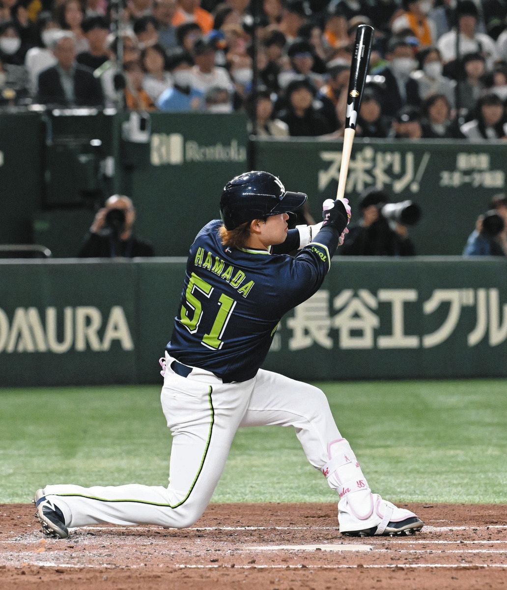 ヤクルト・浜田太貴、4打数3安打2打点で外野の定位置奪取 ヤクルト・浜田太貴、4打数3安打2打点で外野の定位置奪取