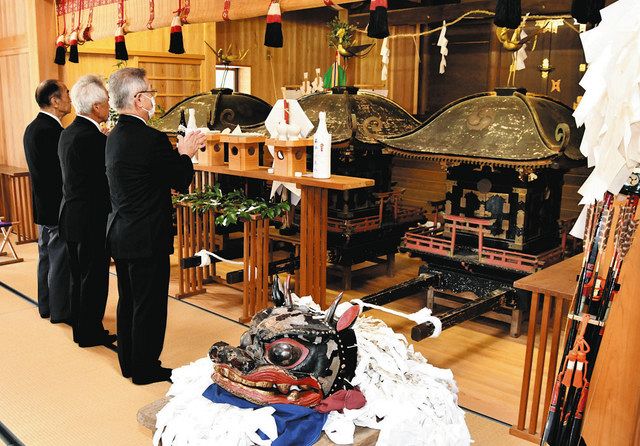 江戸期の獅子頭、最後の祭礼使用 掛川「垂木の祇園祭」：中日新聞